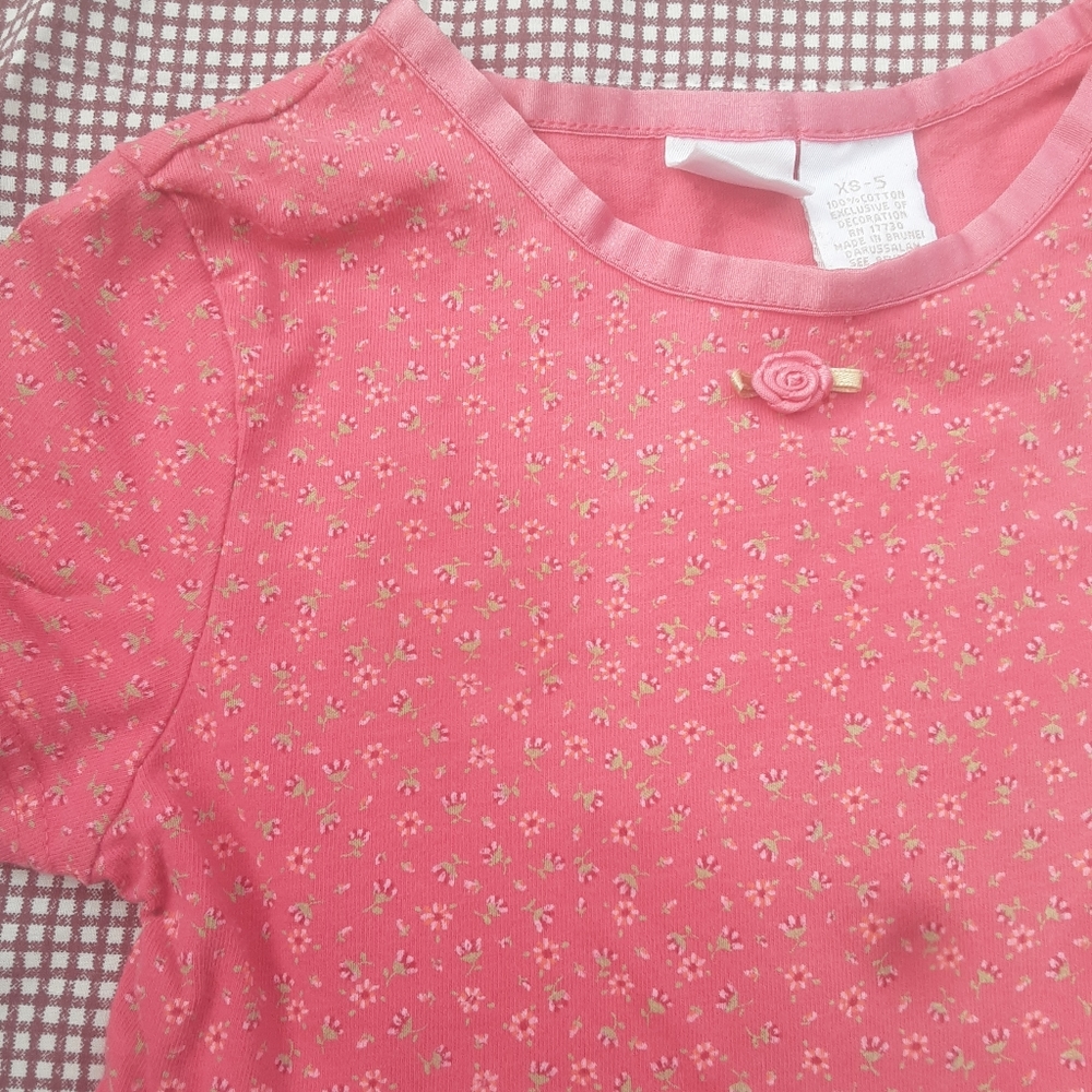 🍀3/15 Cherokee Florl Pink Girl's Dress - Picture 3 of 7